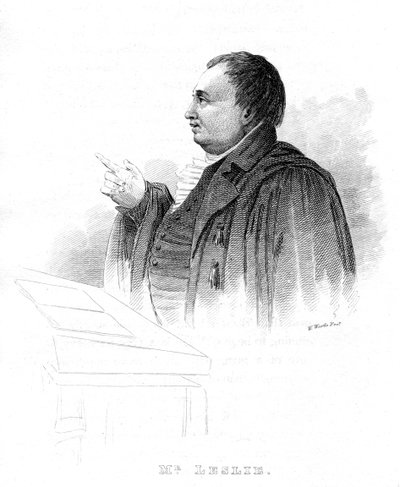 John Leslie, 1766-1832, Scottish natural philosopher and physicist, lecturing, 19th century by Unbekannt