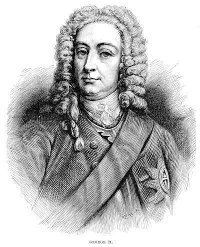 King George II 1683-1760 King of Great Britain and Ireland and Elector of Hanover from 1727 by Unbekannt