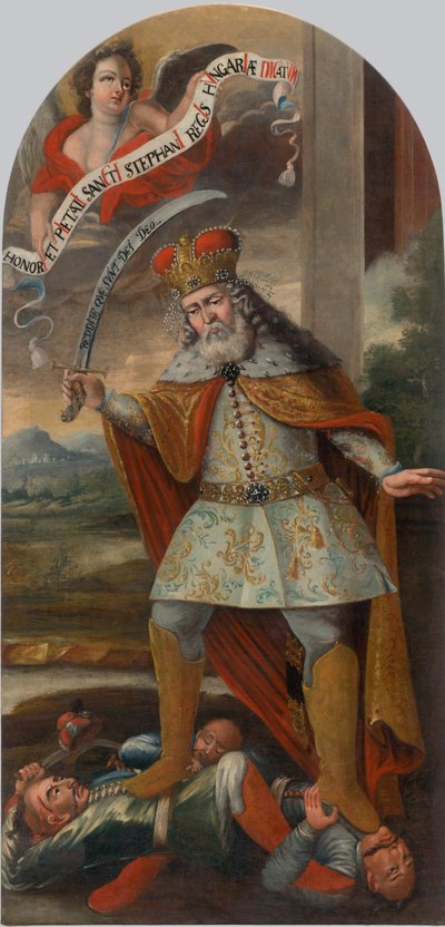 King Saint Stephen in the Battle with the Turks, ca. 1718-1719 by Unbekannt