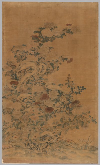 Ko Ssu Panel: Rocks and Chrysanthemums by Unbekannt