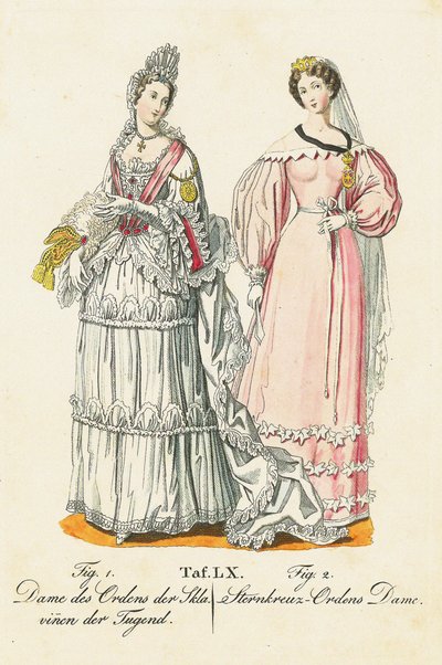 Lady of the Order of the Slaves of Virtue and Lady of the Order of the Starry Cross by Unbekannt