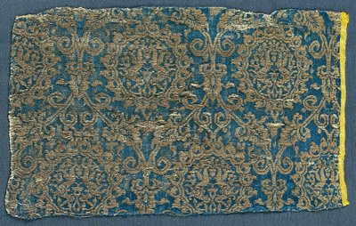 Lampas with Hares in Ogival Pattern by Unbekannt