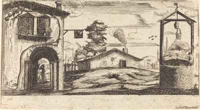 Landscape with a Well by Unbekannt