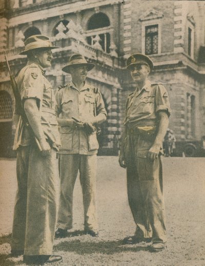 Leaders in the Burma Campaign Met in Rangoon After the City
