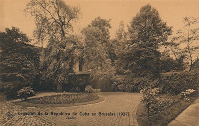 Legation of the Republic of Cuba in Brussels 1927 - Garden, c1927 by Unbekannt