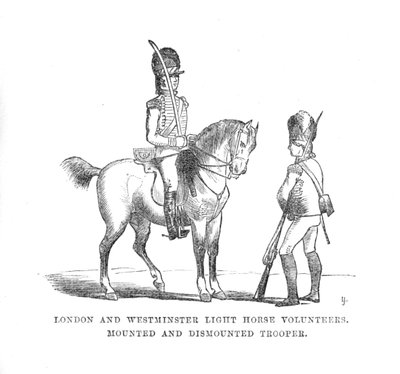 London and Westminster Light Horse Volunteers. Mounted and Dismounted Trooper by Unbekannt