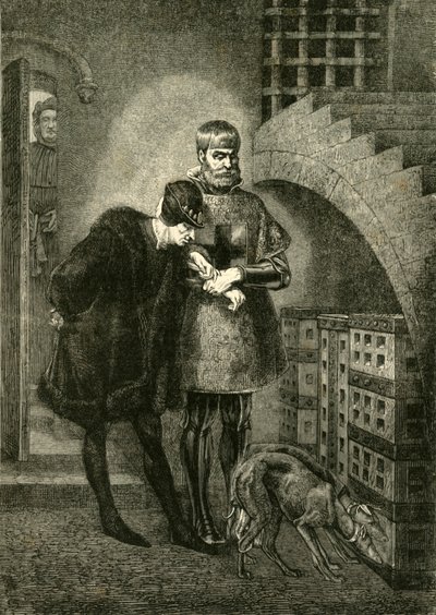 Louis XI Visiting Cardinal Balue in the Iron Cage by Unbekannt