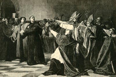 Luther at the Diet of Worms, 1521 by Unbekannt