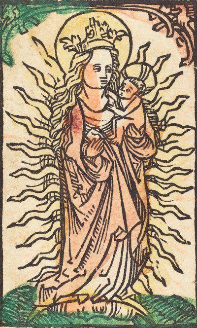Madonna and Child in a Glory Standing on a Crescent Moon, 1470-1480 by Unbekannt