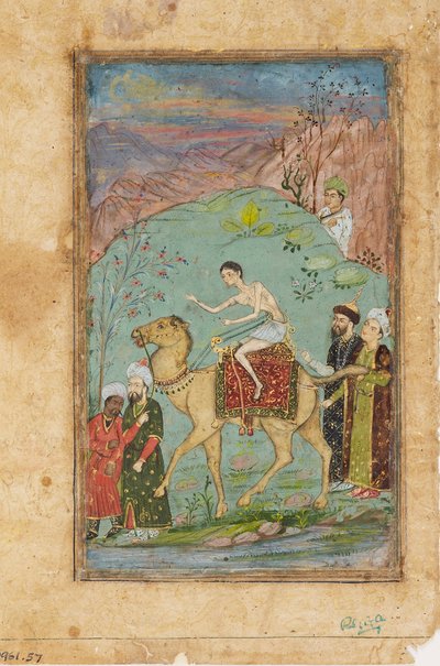 Majnun on a camel, 19th century by Unbekannt