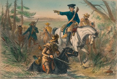 Major Washington on His Mission to the French Commander by Unbekannt