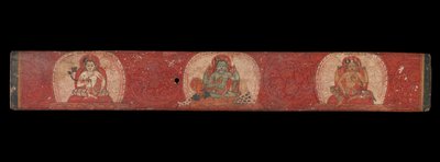 Manuscript Cover with Vishnu Flanked by Lakshmi and Sarasvati by Unbekannt