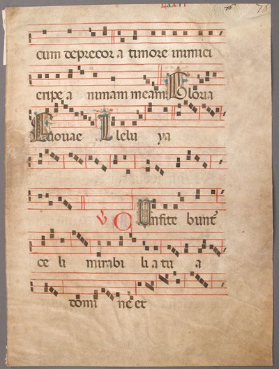 Manuscript Leaf, from a Gradual by Unbekannt