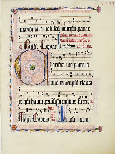 Manuscript Leaf with Initial C, from an Antiphonary, German, ca. 1425-50 by Unbekannt