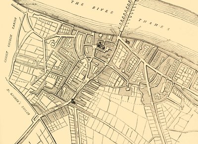 Map of Southwark by Unbekannt