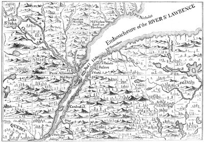 Map of the Course of the River St Lawrence as Far as Quebec by Unbekannt