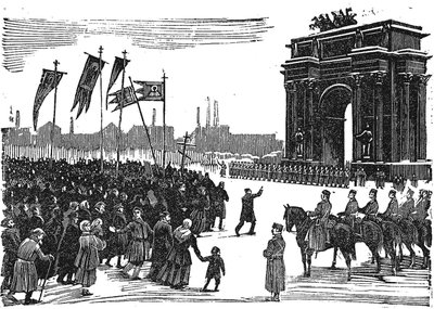 Massacre At Narva Gate in St. Petersburg, before 1925 by Unbekannt