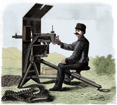 Maxim machine gun, c1895 by Unbekannt