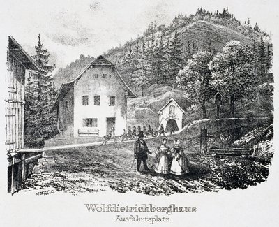 Salt Mine: The Wolfdietrich Building and the Exit of the Mine, Durrnberg, Austria by Unbekannt