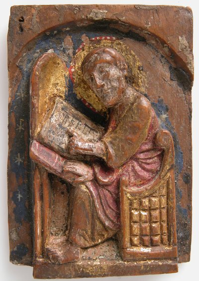 Miniature Relief of Saint Luke at His Writing Table by Unbekannt
