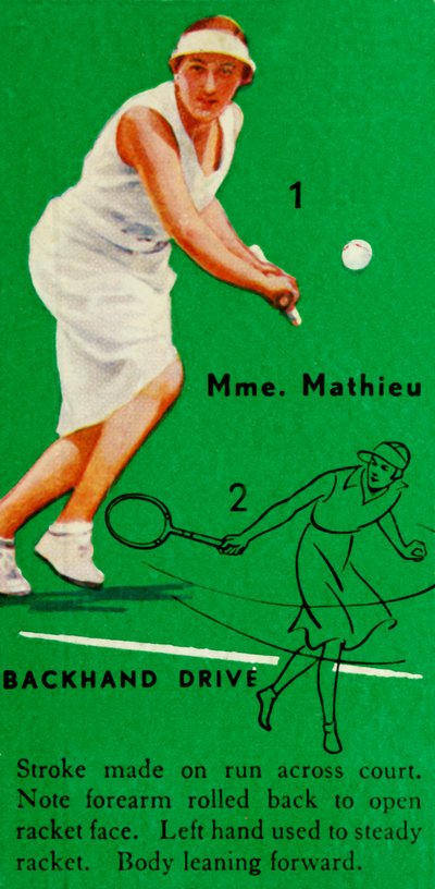 Mme. Mathieu - Backhand Drive by Unbekannt