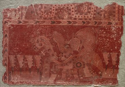 Mural Fragment with Elite Male and Maguey Cactus Leaves by Unbekannt
