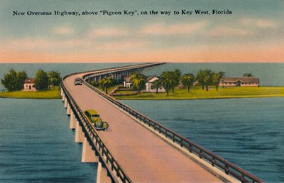 New Overseas Highway, above Pigeon Key, to Key West, Florida by Unbekannt