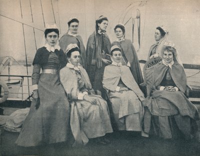Off to the War! Nurses on a Liner Bound for Cape Town by Unbekannt