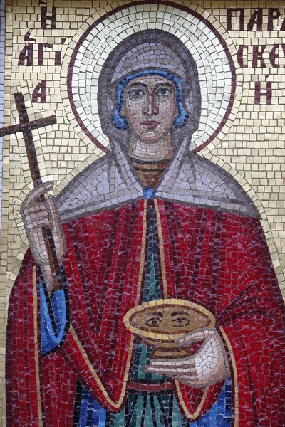 Orthodox mosaic in a Troodos village. Saint Paraskevi, Cyprus by Unbekannt