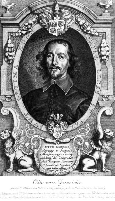 Otto von Guericke, German physicist and inventor by Unbekannt