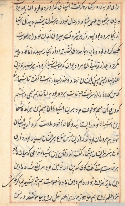 Page from Tales of a Parrot Tuti-nama: text page by Unbekannt