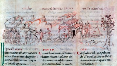 Page from a Psalter by Unbekannt