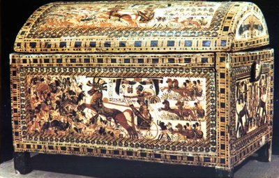 Painted and Inlaid Coffer from the Treasure of Tutankhamun, Ancient Egyptian by Unbekannt