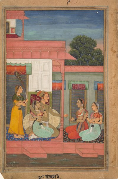 Panchama Ragini: Page from a Ragamala Series by Unbekannt