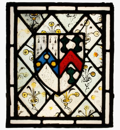 Panel with Heraldic Shield of Johnson, British, ca. 1500 by Unbekannt