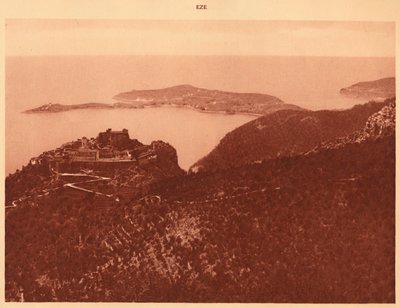 Panorama and Cap Ferrat Seen from the Grande Corniche, Eze, 1930 by Unbekannt