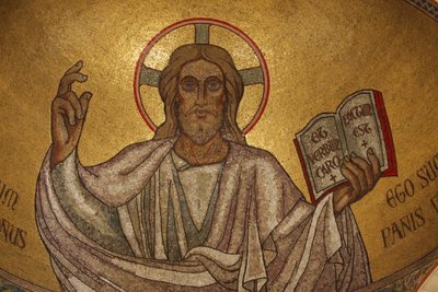Pantocrator Christ in Saint-Pierre-de-Montrouge Church, Paris, France by Unbekannt