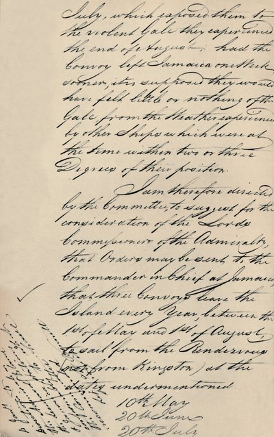 Part of Letter Dated 31 December 1806 from Lloyds to the Admiralty by Unbekannt