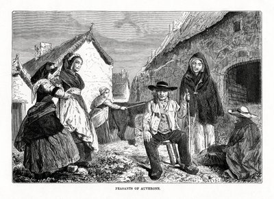 Peasants of Auvergne, France, 19th century by Unbekannt