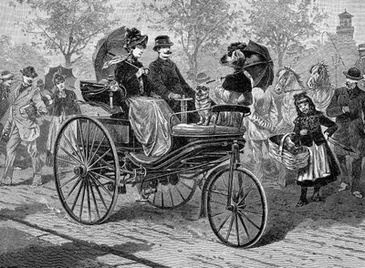 Petrol-Driven Car by Benz & Co., Capable of 16 km per Hour by Unbekannt