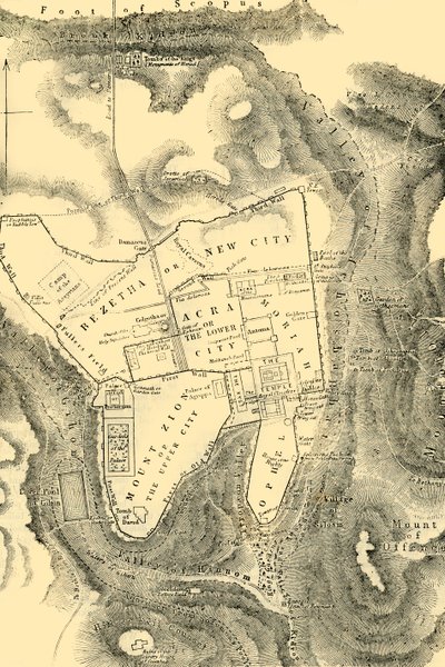 Plan of Jerusalem in the First Christian Century by Unbekannt