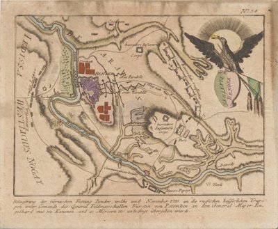 Plan of the Siege of the Turkish Fortress of Bender by the Russian Army in November 1789, 1789 by Unbekannt