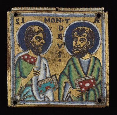 Plaque Pair: Simon and Thaddaeus and Thomas and Matthew, c. 1160 by Unbekannt