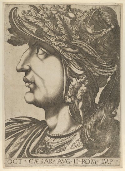 Plate 2: Octavian in profile to the left, from 
