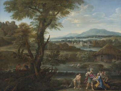 Polycrates finding his ring in the fish, 17th century by Unbekannt