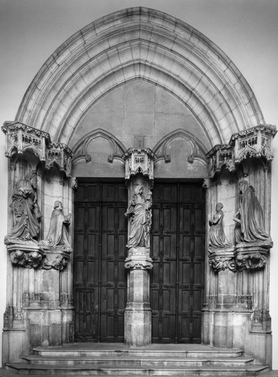 Portal of the chapel of the Chartreuse of Champmol. 14th century Dijon by Unbekannt