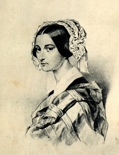 Portrait of Alexandra Smirnova-Rosset 1809-1882. After a drawing by P. Sokolov by Unbekannt