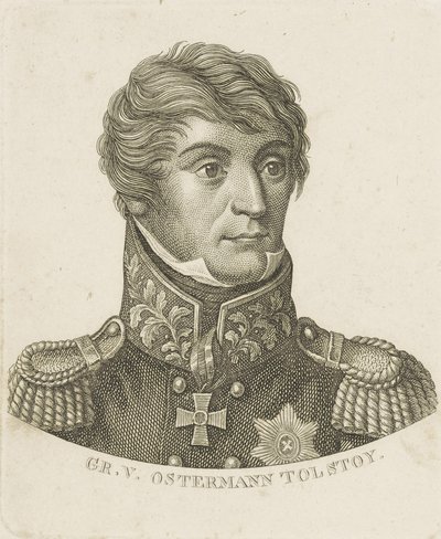 Portrait of Count Alexander Ivanovich Ostermann-Tolstoy 1772-1857, c. 1800 by Unbekannt