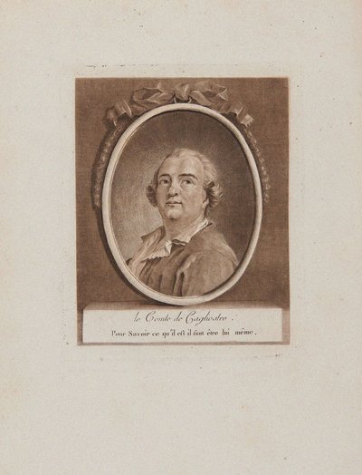 Portrait of Joseph Balsamo, Comte de Cagliostro by Unbekannt