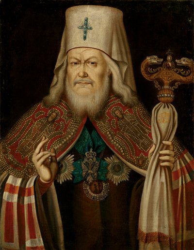 Portrait of Plato II Levshin, the Metropolitan of Moscow 1737-1812 by Unbekannt